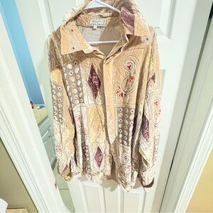 Vintage Paisley Casual Button Down Shirt